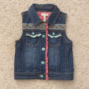 Matilda James denim vest size 8